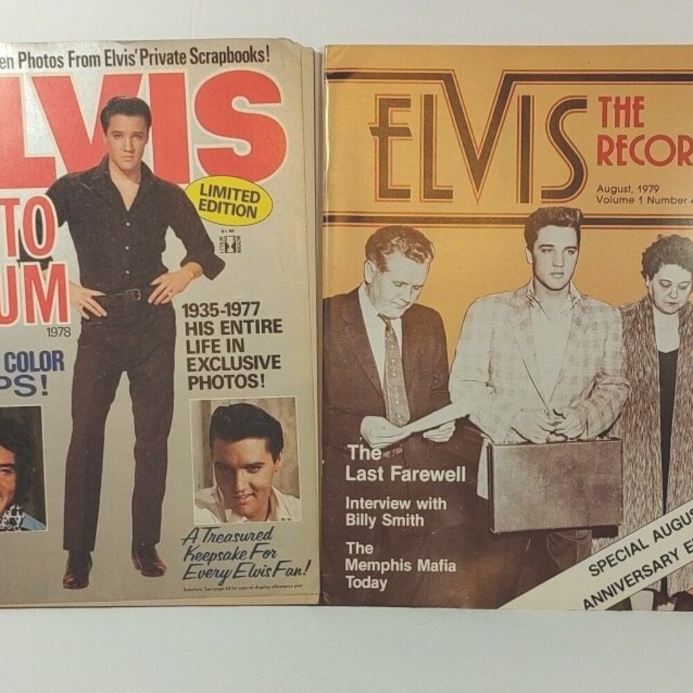 Elvis Presley Rare Vintage 2  Magazines very special. But in great cond.